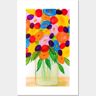 Bright Floral bouquet Posters and Art